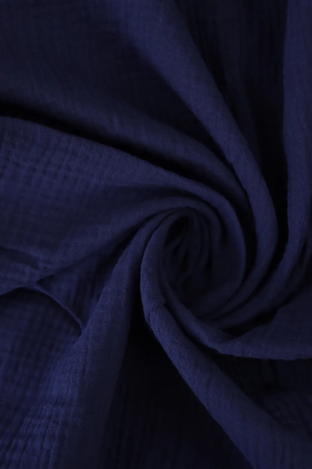 Navy Cotton Double Gauze